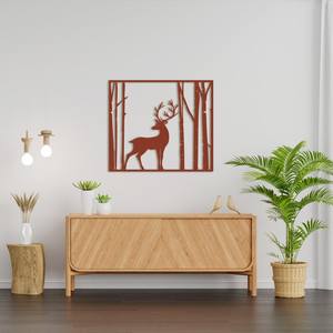 Design élégant de cerf Art mural en métal découpé au laser Style Art déco Décoration de maison inspirée de la nature pour accrocher comme pièce maîtresse - Product Image 4