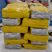 Style simple imperméable argenté de jaune de bâche forte superbe du PE 250gsm avec UV stabilisé UV stabilisé