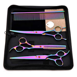 Juego de tijeras de peluquería profesional de acero inoxidable, la mejor calidad, peluquería, corte de pelo, tijeras de adelgazamiento, belleza afilada - Product Image 3