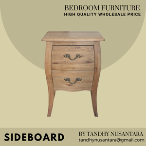 Prix de gros Buffet et et table de chevet en bois avec plusieurs tiroirs Meubles de chambre à coucher Style européen Nouveau design - Product Image 6