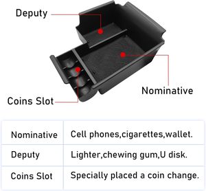 Organizador de consola 2019-2023 para caja de almacenamiento de reposabrazos central Kia para consola central Forte EX/<span class=keywords><strong>FE</strong></span>/GT/LX - Product Image 3