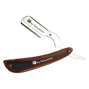 ใบมีดเดี่ยวสเตนเลสสตีลสำหรับร้านเสริมสวย,มีดโกนตัดผมคลาสสิกส่วนบุคคลแบบตรง - Product Image 1