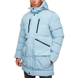 Meilleure vente Veste matelassée de couleur unie sur mesure de haute qualité à capuche pour hommes pour l'hiver en extérieur - Product Image 4