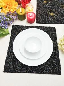 Juego de 6 Manteles Individuales Bordados a Mano con Cuentas, Decoración de Mesa de Boda de Lujo Ecológica, Estilo Indio Personalizable - Product Image 3