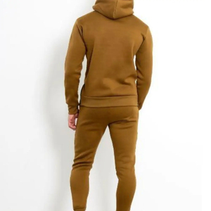 Venta al por mayor logotipo personalizado bordado Vintage pantalones y Sudadera con capucha 2 piezas conjunto chándal hombres pulóver chándal para hombres - Product Image 5