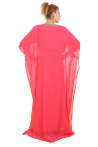 Kaftan islámico marroquí moderno para mujer, Vestido largo de playa hasta el suelo con manga larga transpirable, suministro ODM - Product Image 5