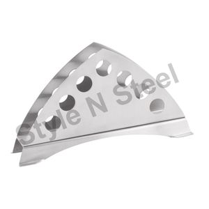 Almacenamiento decorativo moderno para servilletas, servilletero triangular de acero inoxidable, soporte para pañuelos con soporte de diseño de perforación - Product Image 1