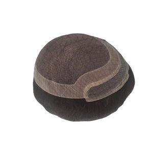 Extensions de cheveux à lacet frontal double trame de Los Angeles, pré-collées, bouclées, cheveux humains Remy, toupet et perruque pour hommes - Product Image 5