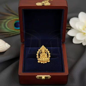 Bagues de doigt en or de haute qualité, bijoux ethniques indiens traditionnels, bagues statement faites à la main, idéales pour les mariages - Product Image 5
