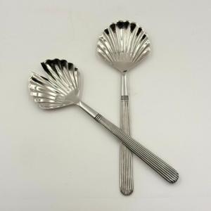Ensemble de couverts en métal au design unique, lot de 2, fabriqué à la main pour une utilisation domestique en cuisine, ensemble de cuillères en métal, fournisseur en gros à bas prix - Product Image 3