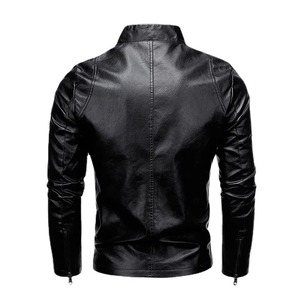 Chaqueta de Cuero Casual para Hombre, Chaqueta de Cuero Holgada, Chaqueta Delgada, Chaqueta de Cuero para Motocicleta de Comercio Exterior para Hombre - Product Image 6