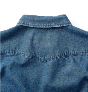 เสื้อยีนส์ผ้าฝ้าย100% ใส่สบายทนทานใส่ได้ทั้งชายและหญิงดีไซน์ใหม่สำหรับผู้ชายป้องกันการเกิดรอยยับแบบลำลองระบายอากาศคุณสมบัติฤดูหนาว - Product Image 4