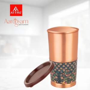 Gobelet en cuivre pur Verres approuvés par l'Ayurveda, élégants, durables et faciles à nettoyer pour un usage quotidien - Product Image 1