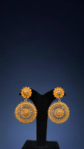 Juego de pendientes de venta de fábrica con diseño Premium 22CT chapado en oro estilo Jhumka pendientes joyería para mujer - Product Image 3