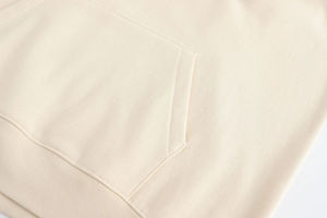 Sudadera con capucha de gran tamaño de lana de algodón 100% unisex, sudadera en blanco con estampado personalizado para ropa de compresión de invierno - Product Image 5