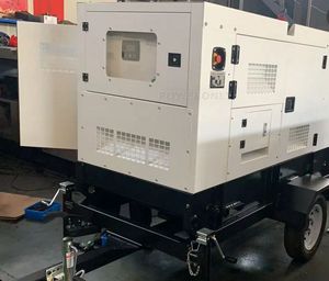 Générateur diesel portable Kubota 44556 sur remorque, ATS 220V 50/60Hz monophasé/triphasé, démarrage automatique, AVR, protection contre le manque d'huile pour les données - Product Image 4