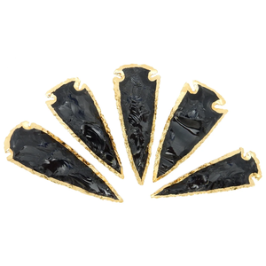 Punta de flecha de obsidiana dorada de alta calidad, piedra Natural, piedras preciosas, Ágata curativa, puntas de flecha de cristal, punta de flecha curativa, mayorista - Product Image 4