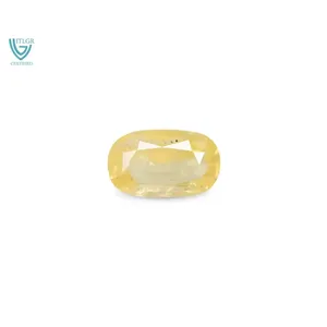 Zafiro Amarillo Peridoto Natural Facetado (Pukhraj) - 3.24 Quilates, Piedra Suelta, Corte Esmeralda - Product Image 1