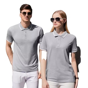 2025 polo de golf de haute qualité t-shirt unisexe hommes femmes personnalisé uni blanc 100% coton t-shirts - Product Image 1
