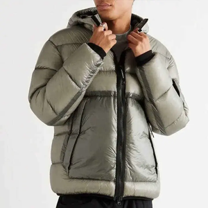 Vente en gros OEM Veste matelassée imprimée sur mesure pour hommes Logo personnalisé Veste d'hiver pour hommes Veste bulle avec poches - Product Image 5