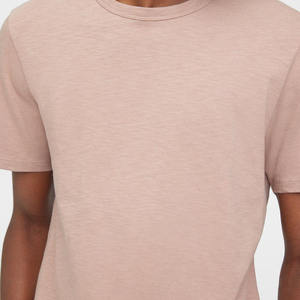 Camisetas de Verano para Hombre, Elegantes, Cuello Redondo, de Seda/Algodón, Secado Rápido, Transpirables, Ecológicas, al por Mayor, Estilo Holgado con Hombros Caídos - Product Image 3