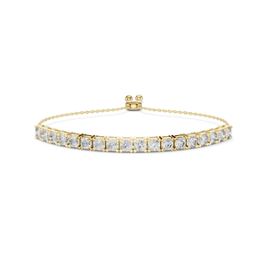 Pulsera de Diamantes de Laboratorio de 5.94 CT, Corte Brillante Redondo, VVSVS EF, Oro de 10KT, 14KT, 18KT y Plata 925, Oro Rosa, Amarillo - Product Image 1