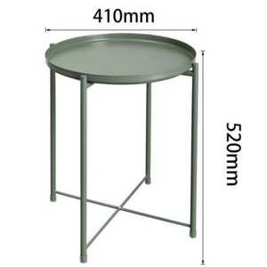 Table d'appoint créative moderne ronde en fer forgé doré pour coin de table basse de salon/table d'appoint - Product Image 3