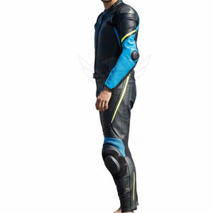 Combinaison de moto athlétique à haute protection avec tissu respirant pour une conduite sécurisée sur la route - Product Image 3