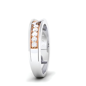 Anillo de diamante de oro sólido de 18 quilates para hombre y niño, regalo certificado IGI de diamante Natural Real, joyería de oro elegante - Product Image 2