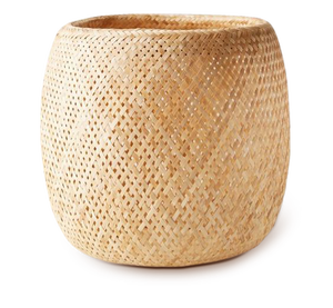 Panier de rangement rond en bambou écologique tissé à la main conception pliante taille personnalisée grossiste vietnamien FBA pour - Product Image 1