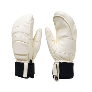 Guantes de esquí de dedo completo de cuero de cabra de diseño directo de fábrica, hogar térmico de invierno transpirable de alta calidad - Product Image 1