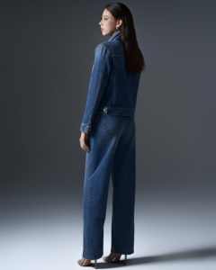 Conjunto vaquero de 2 piezas para mujer, chaqueta y pantalones 2025, fábrica de Vietnam OEM ODM disponible, logotipo personalizado - Product Image 4