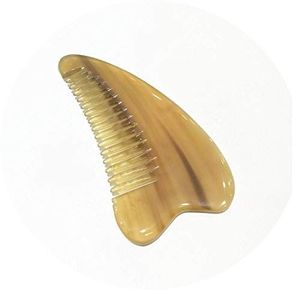 MOOD NATURAL CUSTOMIZED HANDMADE HORN <b>COMB</b> with Fine and <b>Wide</b> Teeth Handmade Buffalo Horn <b>Comb</b> for Hair Styling - Product Image 2