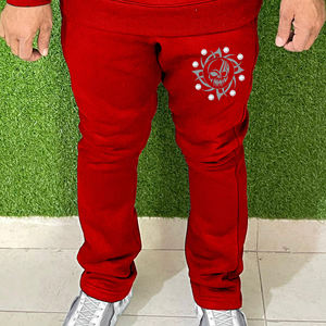 Ensemble de survêtement décontracté pour homme, sweat à capuche et pantalon doublés en polaire doux, 100% coton, coupe régulière, pour la salle de sport et la course à pied, hiver - Product Image 4