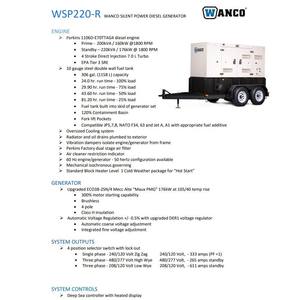Generadores Diésel WANCO WSP220-R 2025 - Product Image 4