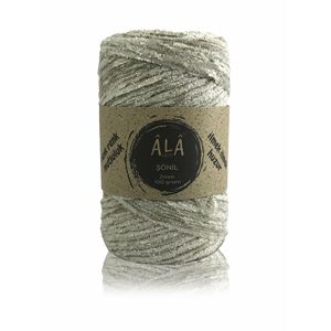 Filato di ciniglia velluto 2mm 100 grammi filato crema 03 - Product Image 1