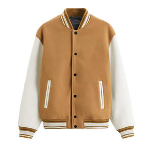 Chaqueta acolchada de alta calidad, chaqueta de invierno, nuevo diseño 2025, chaquetas universitarias de algodón y poliéster con botones cubiertos - Product Image 1