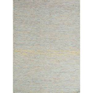 พรมอะบราชบลู แฟลตวีฟส์ วูล&วิสโคส ลายเรขาคณิต สำหรับใช้ในบ้าน-Adwv-13047 - Product Image 1