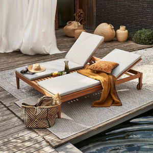 OEM ODM Vietnam diseño cómodo impermeable resistente a los rayos UV al aire libre tumbona para piscina jardín relajación - Product Image 1