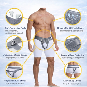 Ceinture de hernie ajustable, soutien pour hernie inguinale, pour hommes et femmes - Product Image 2