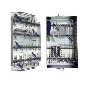 Kit de Instrumentos Ortopédicos TPLO con Placa Wenquar, Juego de Osteotomía para Nivelación del Plano Tibial con Caja de Aluminio - Product Image 1