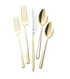 Ensemble de couverts en métal, Style traditionnel, acier inoxydable, pour mariage, haute qualité, prix de vente - Product Image 1