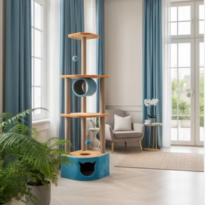 ที่ลับเล็บแมวคุณภาพสูง Amistar Cat Oasis พร้อมอุโมงค์สำหรับแมวทุกสายพันธุ์และทุกขนาด - Product Image 1