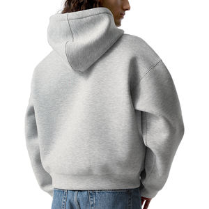 Sudadera con Capucha y Cremallera Personalizada con Logotipo Bordado para Hombre y Mujer, Tela de Rizo de Algodón, Bolsillo Tipo Canguro, Cremallera Completa, Venta al Por Mayor OEM - Product Image 3