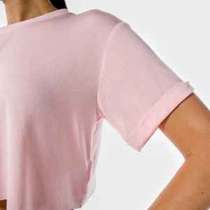 T-shirt court oversize pour femme en coton premium, décontracté, manches courtes, streetwear - Product Image 3