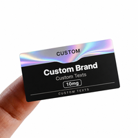 Étiquettes personnalisées enveloppantes pour flacons cosmétiques 3ml 5ml 10ml, autocollantes en PET, imperméables, fournisseur sur rouleau