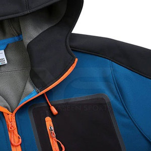 Veste Softshell d'hiver pour homme imperméable, respirante, à séchage rapide, de haute qualité, nouveau design, vente en gros d'usine - Product Image 3