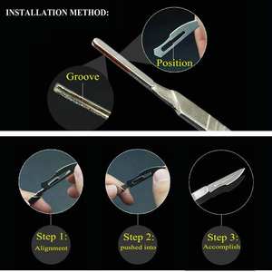 Mango de bisturí 3, mango de bisturí duradero n.º 3 3 Herramientas de Corte de Precisión para las Necesidades del Sector Sanitario, Veterinario y de Aficionados - Product Image 4