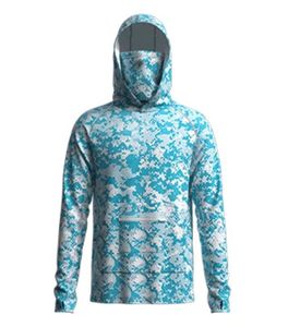 Vente en gros de sweat à capuche de protection solaire haute performance séchage rapide manches longues jaune camouflage design maillot de pêche UPF 35 100% polyester - Product Image 6