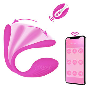 Vibrator Pasangan Telur Getar Nirkabel Kuat Silikon Penuh 10 Pola Getaran Bola Cinta yang Dapat Dipakai Mainan Seks - Product Image 1